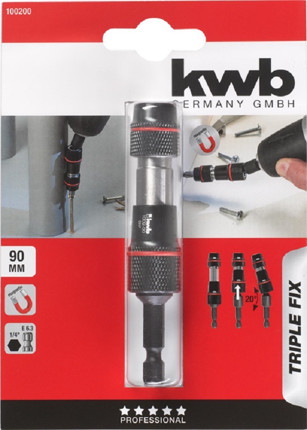 KWB 49100200 PROFI TRIPLE-FIX mágneses kardános bittartó adapter