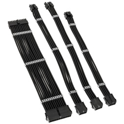 Kábel Modding Kolink Core Standard fonott hosszabbító kit - Jet Black