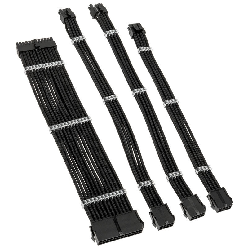 Kábel Modding Kolink Core Standard fonott hosszabbító kit - Jet Black