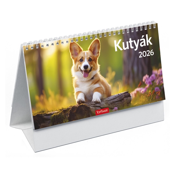 Kalendart 2026 T058 Kutyák álló asztali naptár