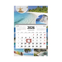 Kalendart 2026 T081 1 tömb Beach mintás speditőrnaptár
