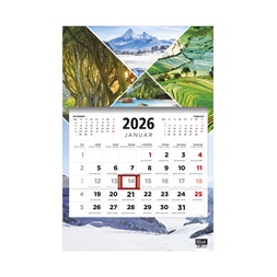 Kalendart 2026 T081 1 tömb Évszakok mintás speditőrnaptár