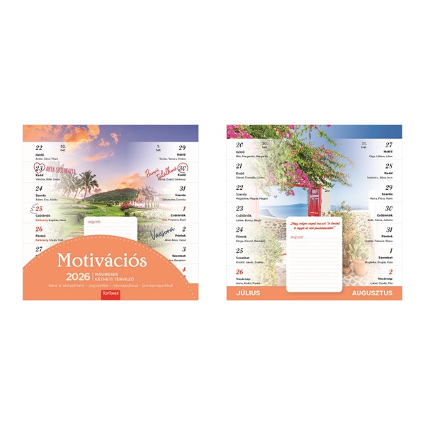 Kalendart 2026 T090 Motivációs mágneses falinaptár