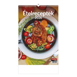 Kalendart 2026 T094 Ételreceptek falinaptár