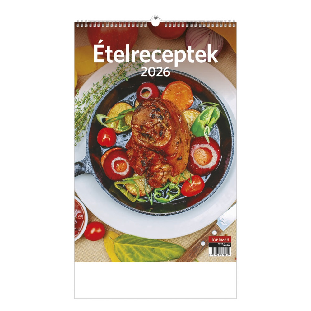 Kalendart 2026 T094 Ételreceptek falinaptár