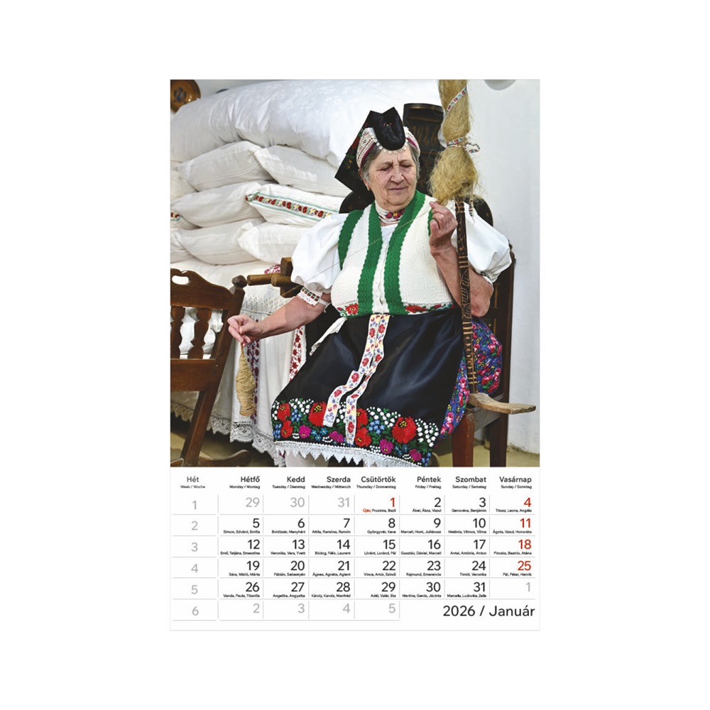 Kalendart 2026 T094 Hungary falinaptár
