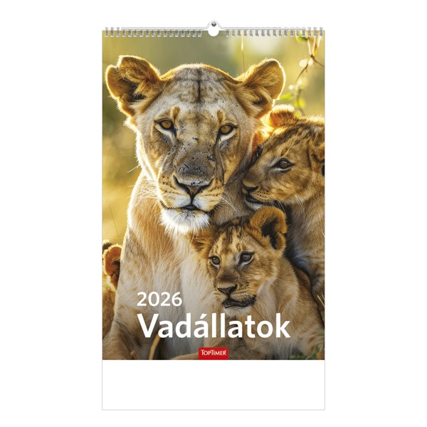 Kalendart 2026 T094 Vadállatok falinaptár