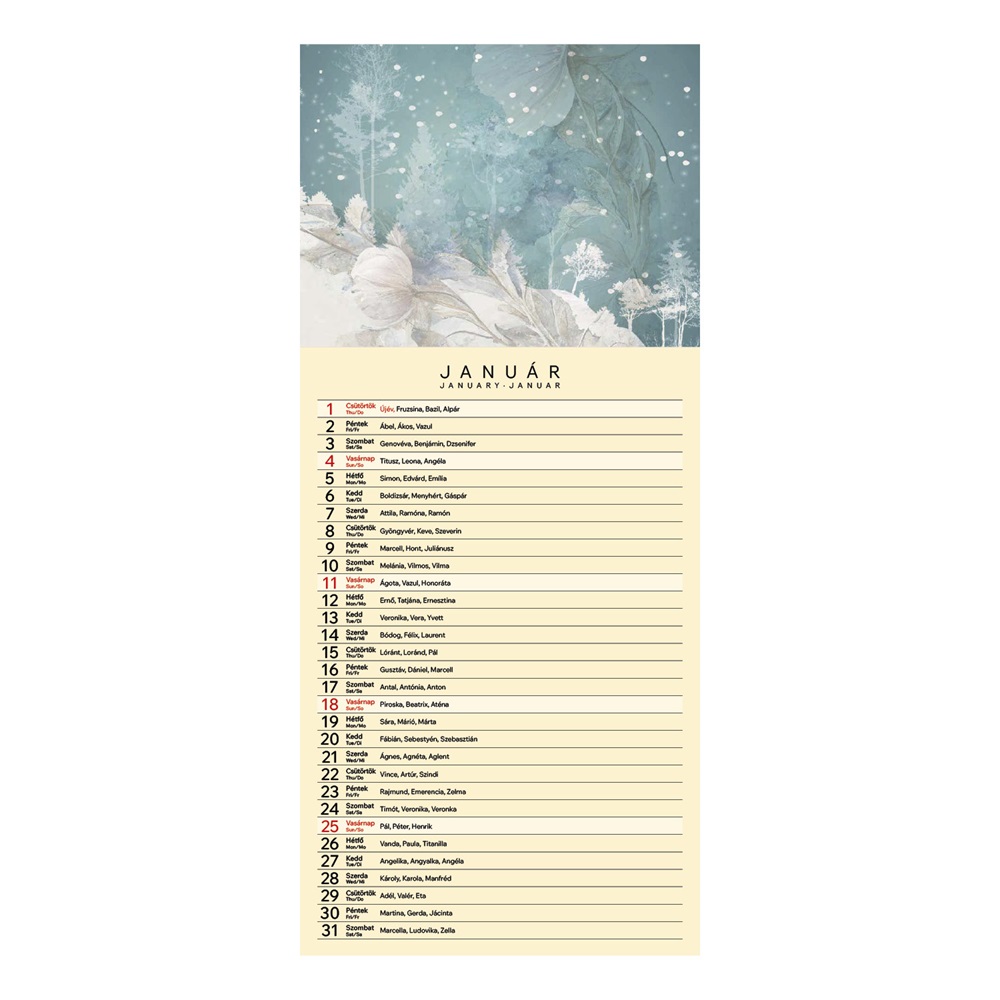 Kalendart 2026 T099 Vintage falinaptár