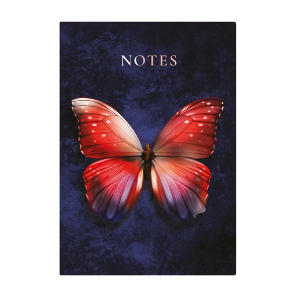 Kalendart 404 Notes found C167N A5 Butterfly Red élfestett notesz