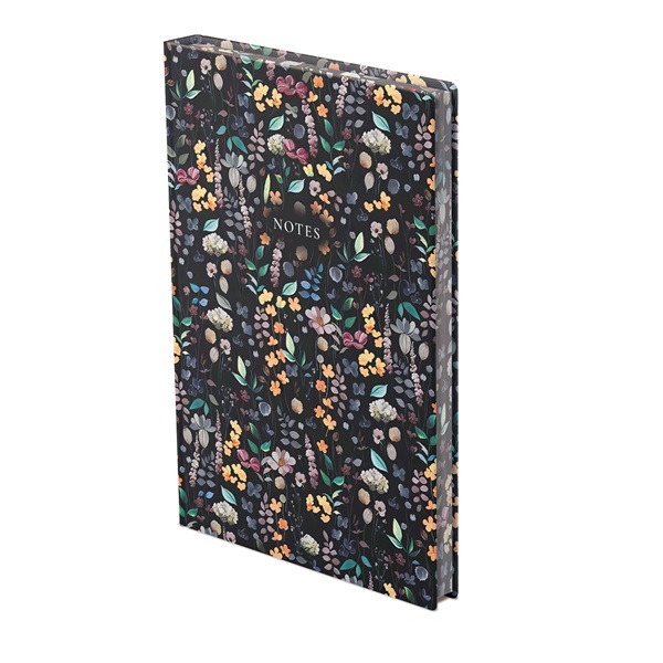 Kalendart 404 Notes found C167N A5 Flowers Black élfestett notesz