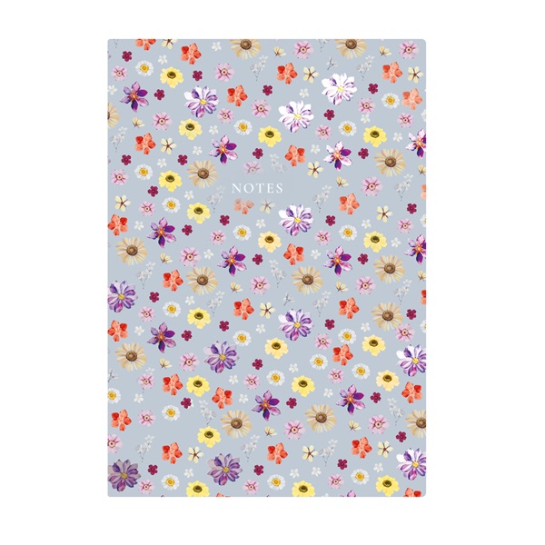 Kalendart 404 Notes found C167N A5 Flowers Blue élfestett notesz