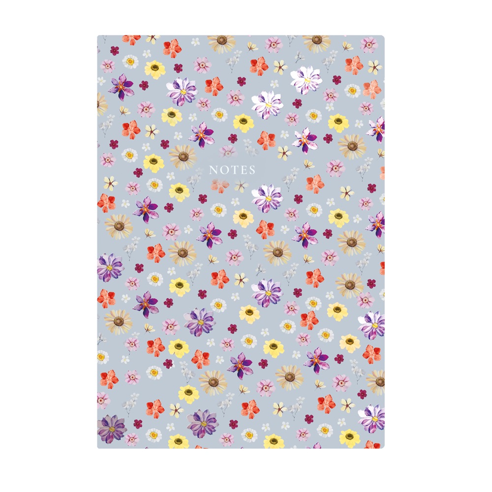 Kalendart 404 Notes found C167N A5 Flowers Blue élfestett notesz