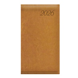 Kalendart Image 2026 I035 mustár heti beosztású álló zsebnaptár