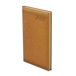 Kalendart Image 2026 I035 mustár heti beosztású álló zsebnaptár