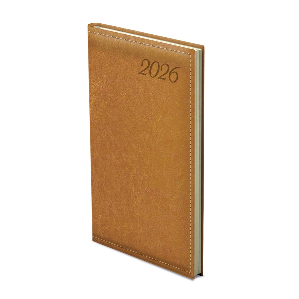 Kalendart Image 2026 I035 mustár heti beosztású álló zsebnaptár