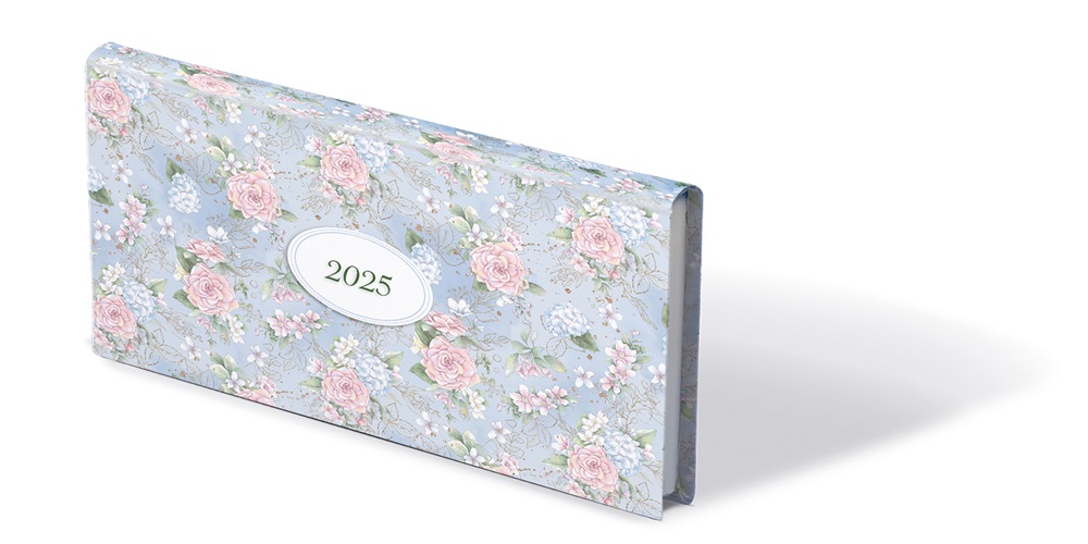 Kalendart Joy 2025 J030 Rose heti beosztású fekvő zsebnaptár