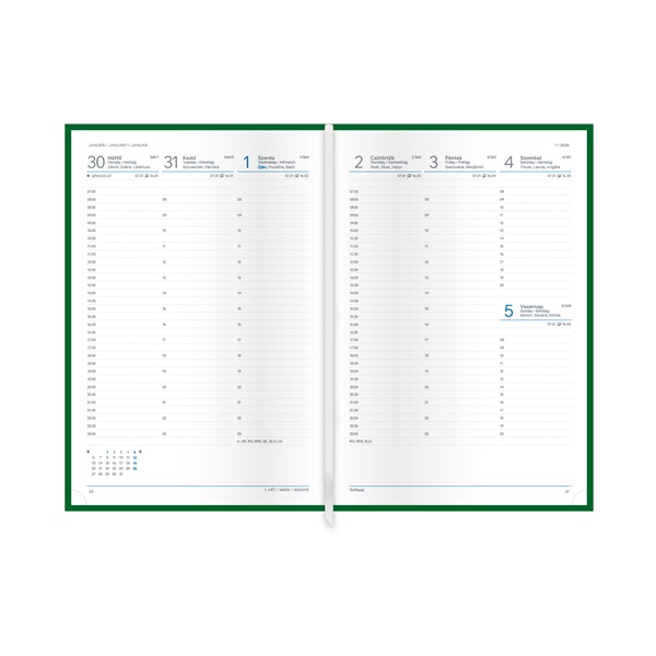 Kalendart Joy 2026 J011 B5 Isztambul heti beosztású határidőnapló