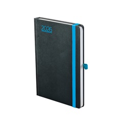 Kalendart Nero 2026 N015 A5 heti beosztású fekete-kék határidőnapló