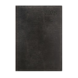 Kalendart Traditional 2026 T010 A4 heti beosztású fekete határidőnapló