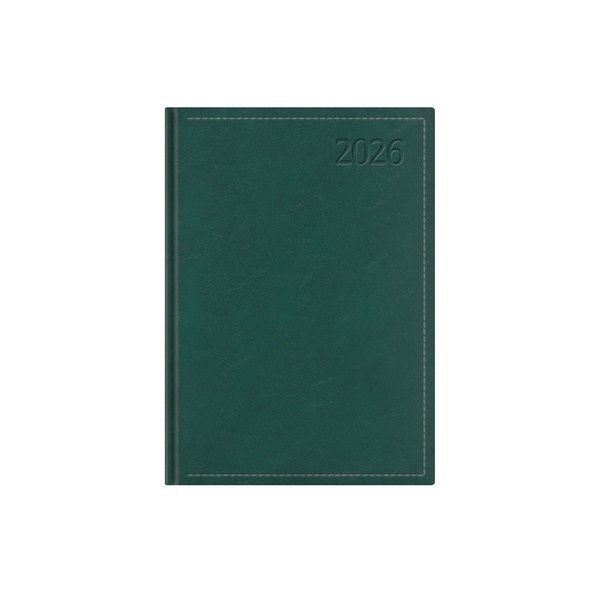 Kalendart Traditional 2026 T012 B6 heti beosztású zöld határidőnapló
