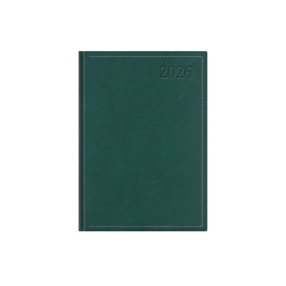 Kalendart Traditional 2026 T012 B6 heti beosztású zöld határidőnapló