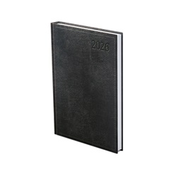 Kalendart Traditional 2026 T015 A5 heti beosztású fekete határidőnapló