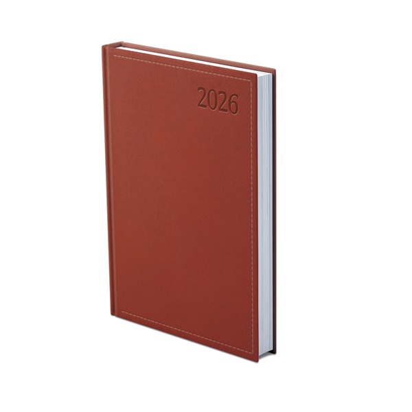 Kalendart Traditional 2026 T022 B6 napi beosztású bordó határidőnapló