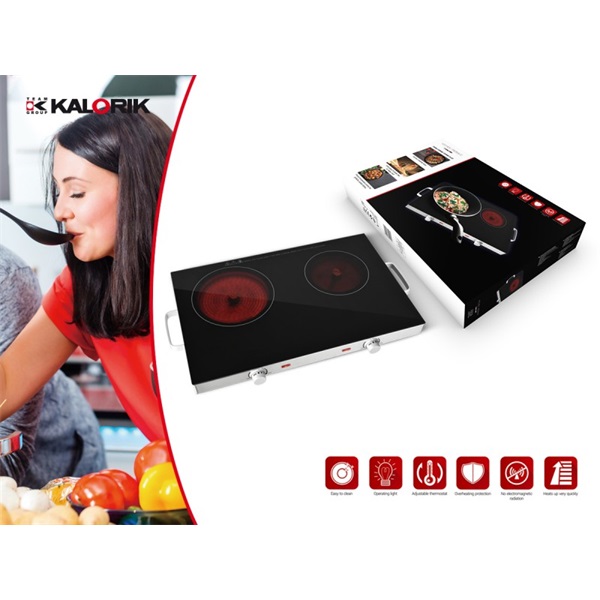 Kalorik DCKP1001 kétlapos kerámia főzőlap