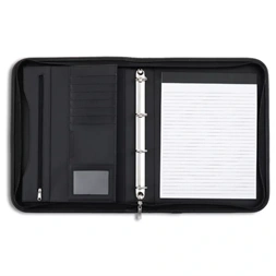 Karton P+P Atlanta A4 fekete füles gyűrűs konferencia mappa