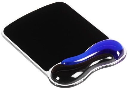 Kensington 62401 Duo Gel fekete-kék géltöltésű csuklótámaszos egérpad