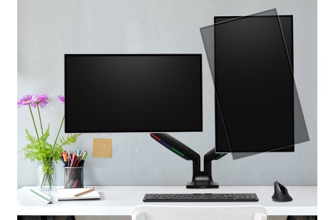 Kensington K59601WW SmartFit Dual One Touch állítható magasságú kétkaros monitortartó