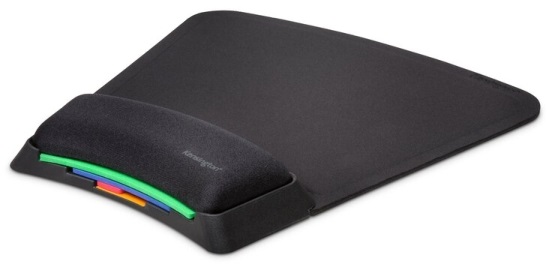 Kensington K55793EU SmartFit fekete géltöltésű ergonomiai csuklótámaszos egérpad