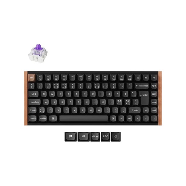 Keychron K2H-F1Z-HU K2 HE Bluetooth/USB HUN (magnetic Switch) vezeték nélküli mechanikus gamer billentyűzet