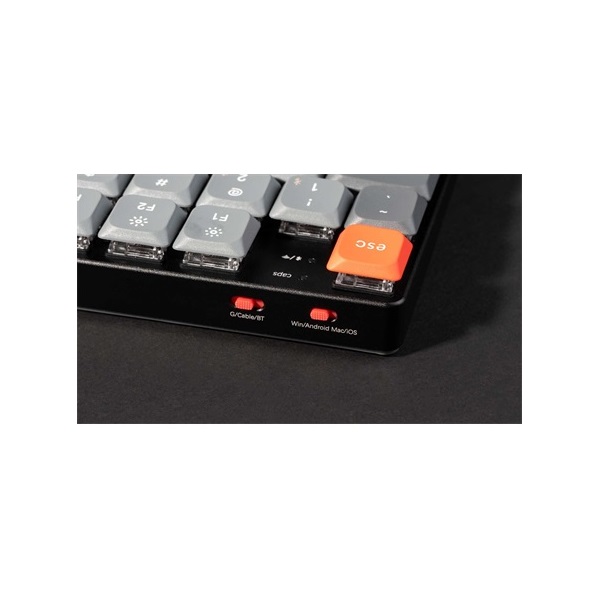 Keychron K5M-H1Z-HU K5 Max Bluetooth/USB HUN (Red Switch) vezeték nélküli mechanikus billentyűzet