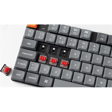 Keychron K5M-H1Z-HU K5 Max Bluetooth/USB HUN (Red Switch) vezeték nélküli mechanikus billentyűzet