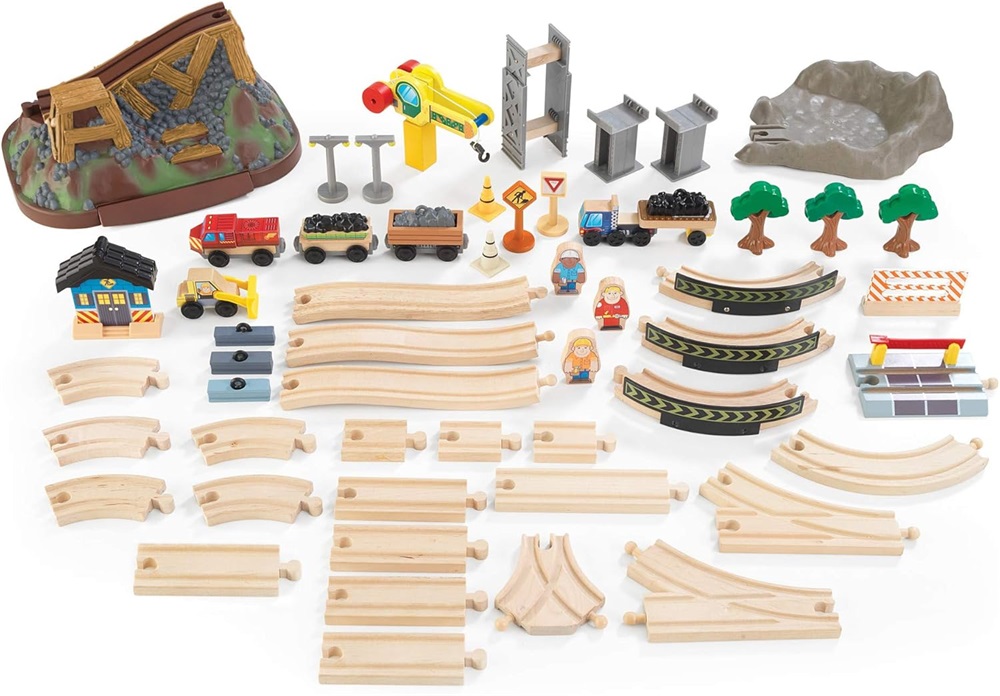 KidKraft fa vonatkészlet