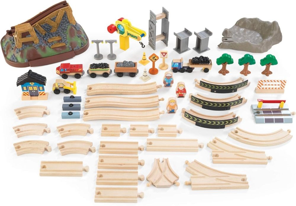 KidKraft fa vonatkészlet