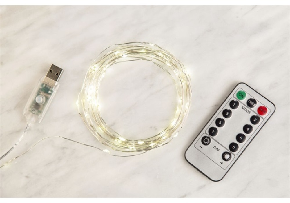 Kikkerland 10méter huzal jellegű réz fényfüzér