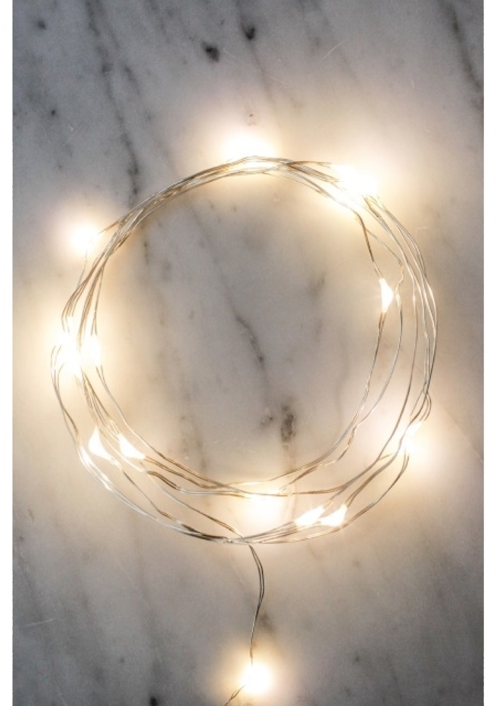 Kikkerland huzal jellegű ezüst fényfüzér