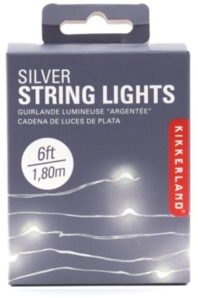 Kikkerland huzal jellegű ezüst fényfüzér