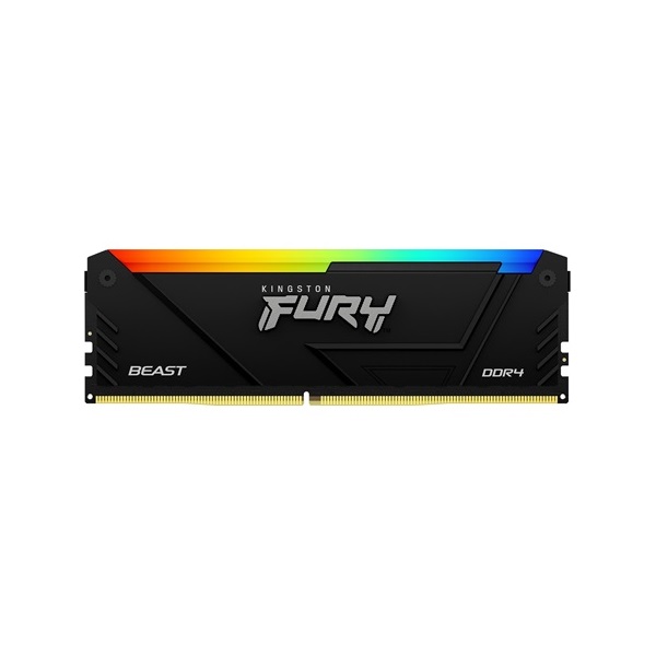 Kingston 128GB 3600MHz DDR-4 Fury Beast RGB (Kit! 4db 32GB) (KF436C18BB2AK4/128) memória