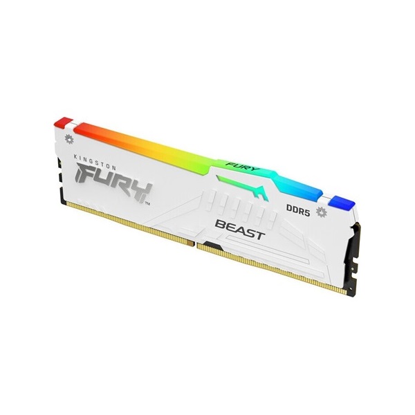Kingston 128GB 5200MHz DDR-5 Fury Beast RGB (Kit! 4db 32GB) (KF552C40BWAK4-128) memória