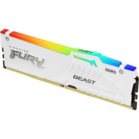 Kingston 128GB 5600MHz DDR-5 Fury Beast RGB (Kit! 4db 32GB) (KF556C40BWAK4-128) memória