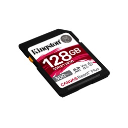 Kingston 128GB SD Canvas React Plus (SDXC Class 10 UHS-II U3) (SDR2/128GB) memóriakártya