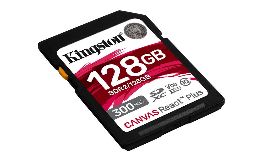 Kingston 128GB SD Canvas React Plus (SDXC Class 10 UHS-II U3) (SDR2/128GB) memóriakártya