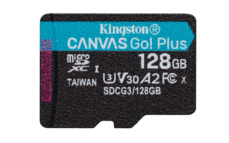 Kingston 128GB SD micro Canvas Go! Plus (SDXC Class 10 UHS-I U3) (SDCG3/128GBSP) memóriakártya