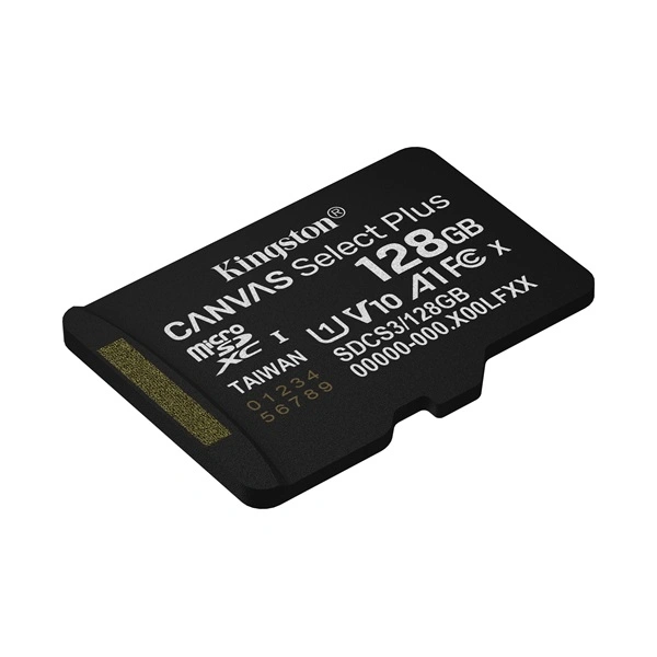 Kingston 128GB SD micro Canvas Select Plus Gen3 150R A1 (MicroSDXC) SDCS3/128GBSP memóriakártya