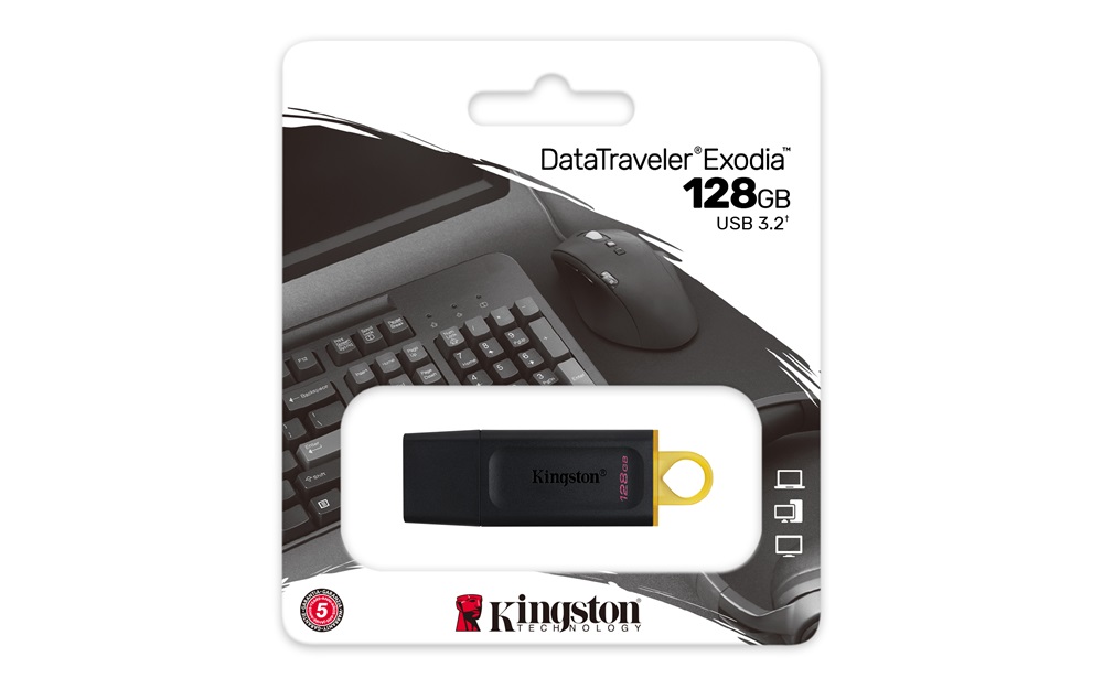 Kingston 128GB USB3.2 DataTraveler Exodia (DTX/128GB) Flash Drive