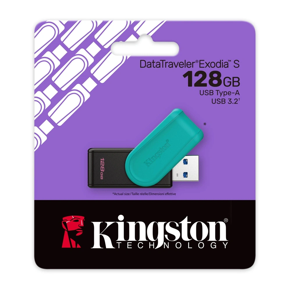 Kingston 128GB USB 3.2 Gen 1 DT Exodia S (DTXS/128GB) Flash Drive