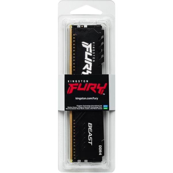 Kingston 16GB/2666MHz DDR-4 1Gx8 FURY Beast Black (KF426C16BB1/16) memória